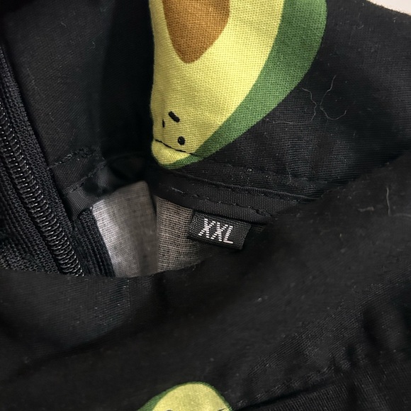 NWOT Vintage Avocado Print Pleated A-line Skirt xxl - Picture 2 of 4